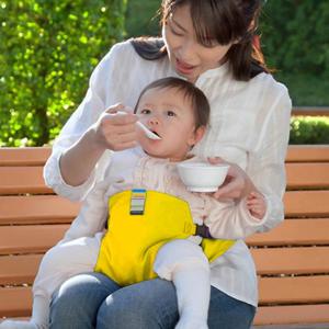 Cinto Alimentação Infantil Segura Bebe Na Cadeira Portatil Amarelo Cor:Amarelo