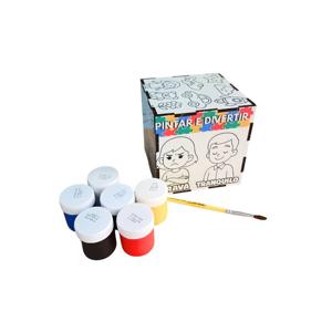 Cubo Cognitivo Pintando as emoções para Autistas reutilizavel com tintas e pincel