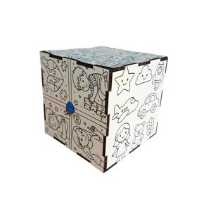 Cubo Pintando as emoções para Autistas atividade cognitiva