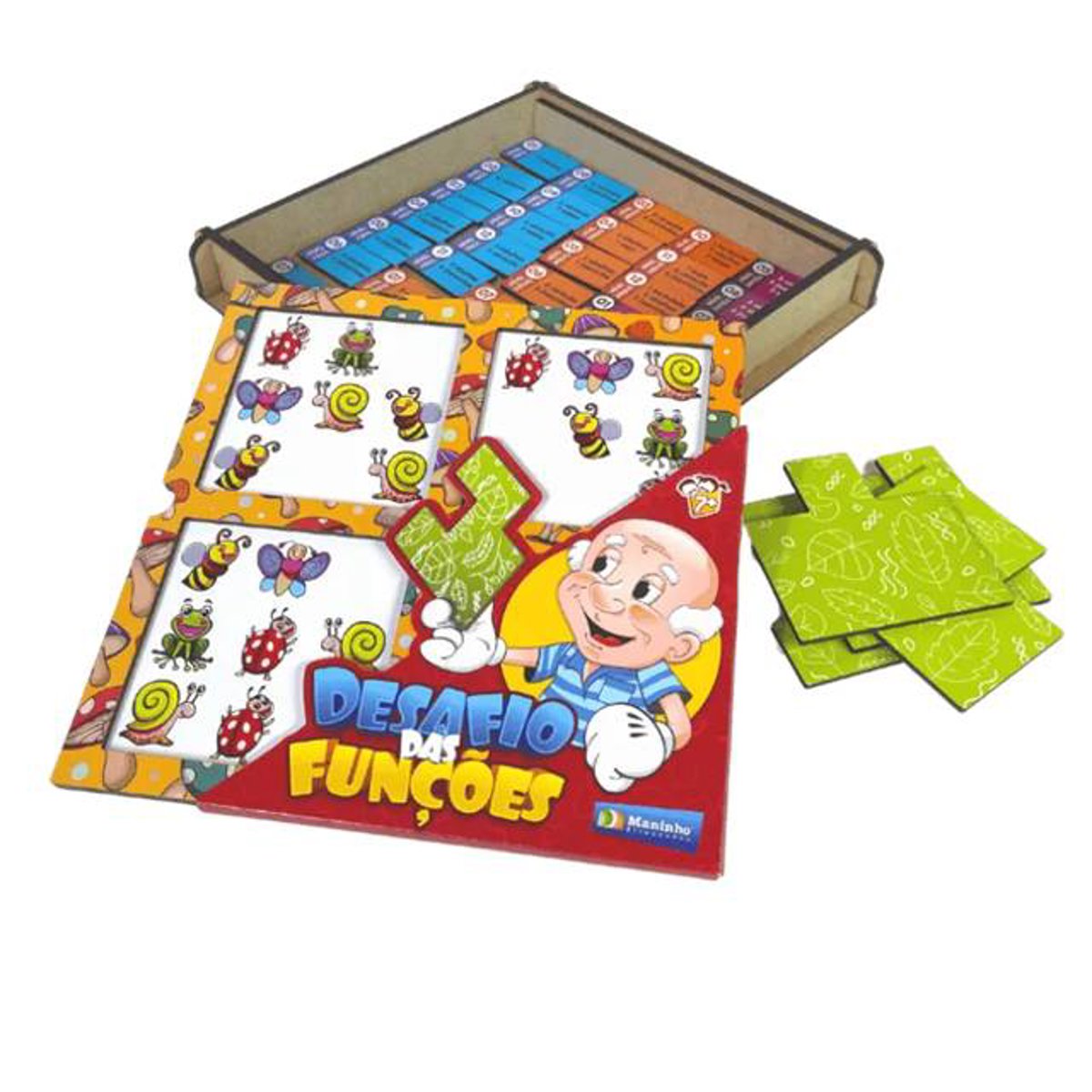 Desafio das Funções Jogo Educativo de Madeira