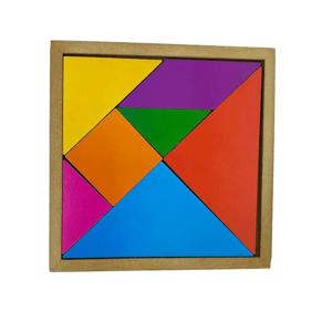 Destaque Jogo Tangram Brinquedo Educativo de Madeira