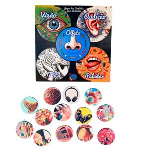 Jogo Desafio dos Sentidos Aventura Sensorial em MDF para Crianças