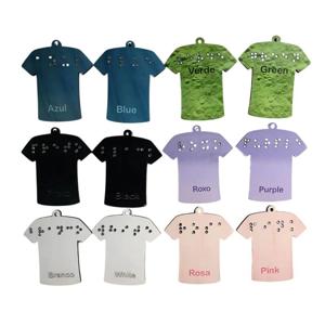 Jogo Educativo Aprender Cores em Ingles Braille 7 pares