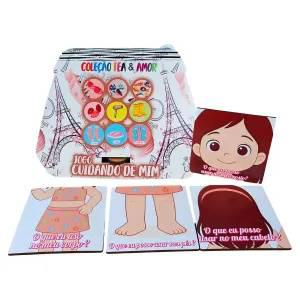 Jogo Educativo Plus Para Meninas Autocuidado Divertido em MDF com bolsinha Exclusiva