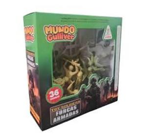 Miniatura Colecionável Soldados Americanos com 36 Figuras e Cercas