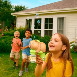 Pistola Lança Bolhas de Sabão Formato Capivara Diversão