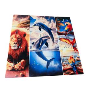 Quebra-cabeça animais de 13 peças em Braile