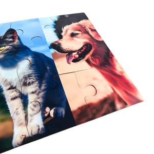 Quebra-cabeça para idosos a partir de 70 anos  com 12 peças grandes em mdf