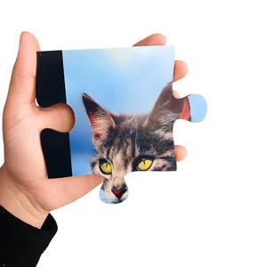 Quebra-cabeça para idosos com 12 peças grandes em mdf olhar Animal