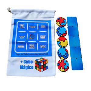 Saquinho com Jogos e Brincadeiras Cognitivas para Autistas